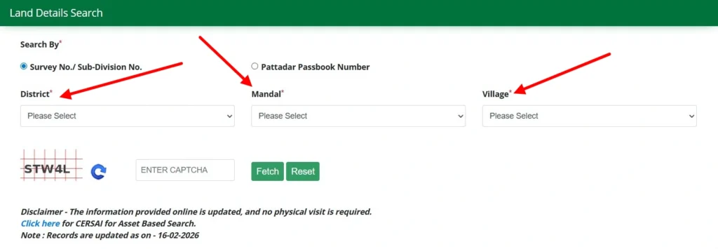 Select Your Location